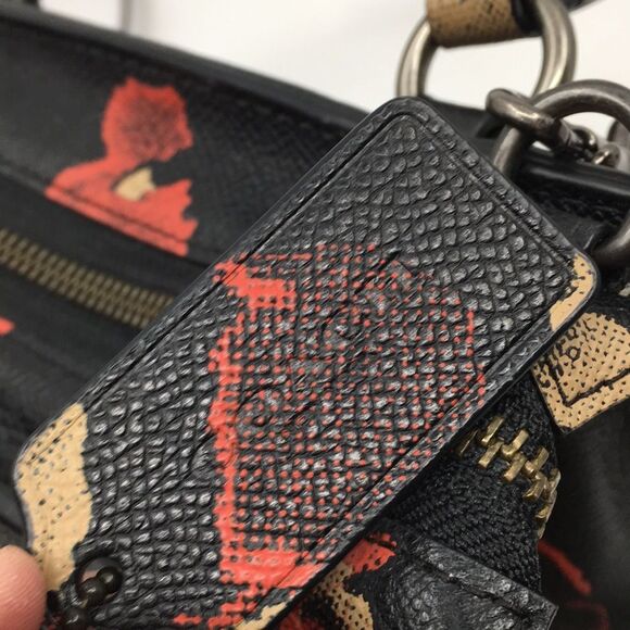 Coach Crosby Mini Carryall Satchel Floral Print Coated Canvas 33856 - Picture 13 of 17